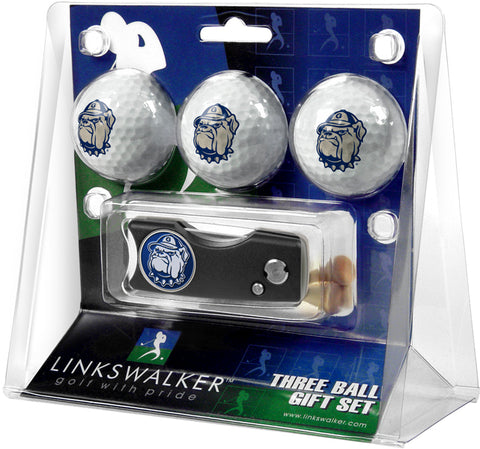 Georgetown Hoyas Spring Action Divot Tool 3 Ball Gift Pack