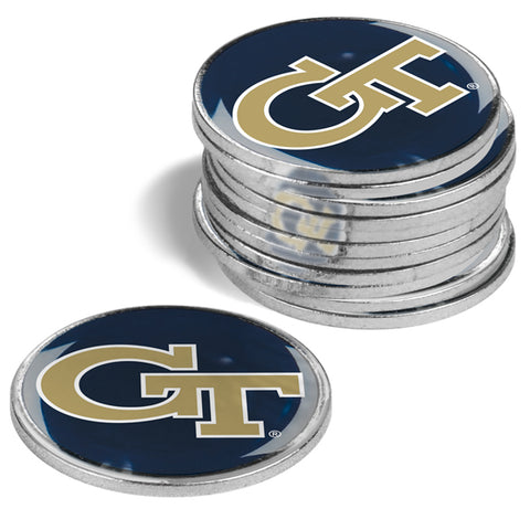 Georgia Tech Yellow Jackets 12 Pack Ball Markers