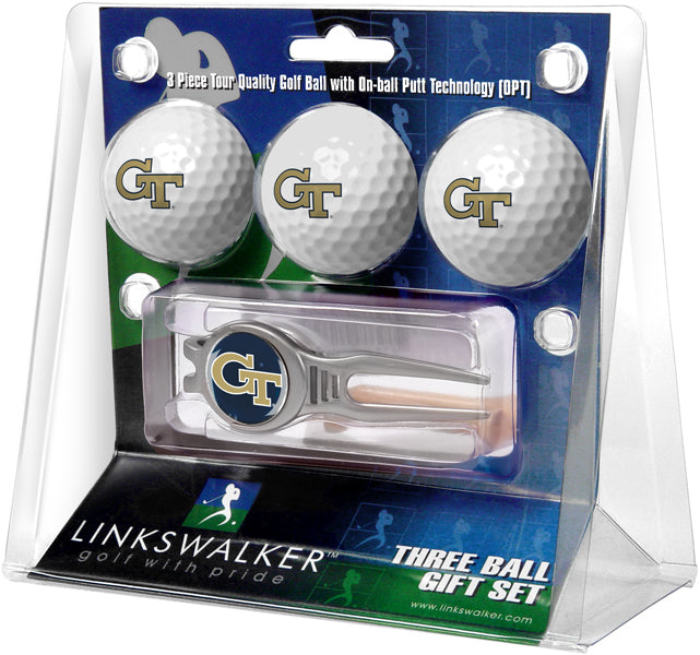 Georgia Tech Yellow Jackets Kool Tool 3 Ball Gift Pack