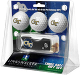 Georgia Tech Yellow Jackets Spring Action Divot Tool 3 Ball Gift Pack