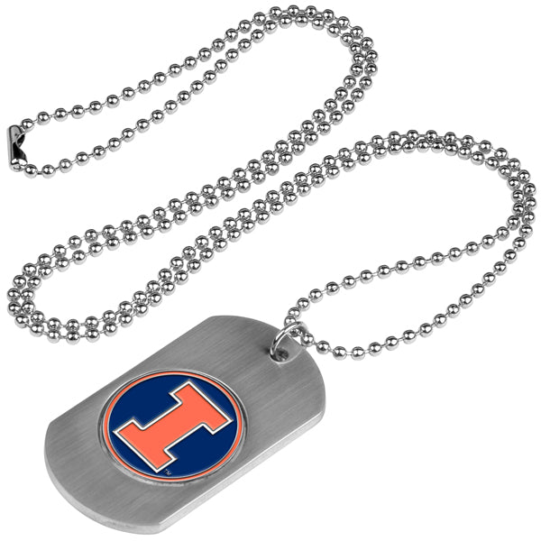 Illinois Fighting Illini Dog Tag