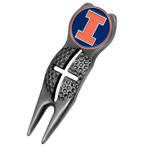 Illinois Fighting Illini Crosshairs Divot Tool  