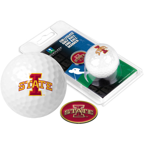 Iowa State Cyclones Golf Ball One Pack with Marker