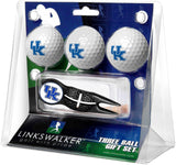 Kentucky Wildcats Black Crosshair Divot Tool 3 Ball Gift Pack