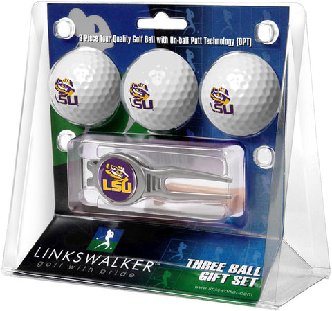 LSU Tigers Kool Tool 3 Ball Gift Pack