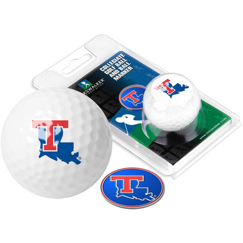 Louisiana Tech Bulldogs Golf Ball One Pack with Marker