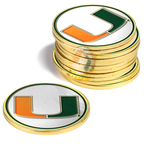 Miami Hurricanes 12 Pack Ball Markers