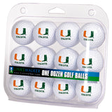 Miami Hurricanes Dozen Golf Balls