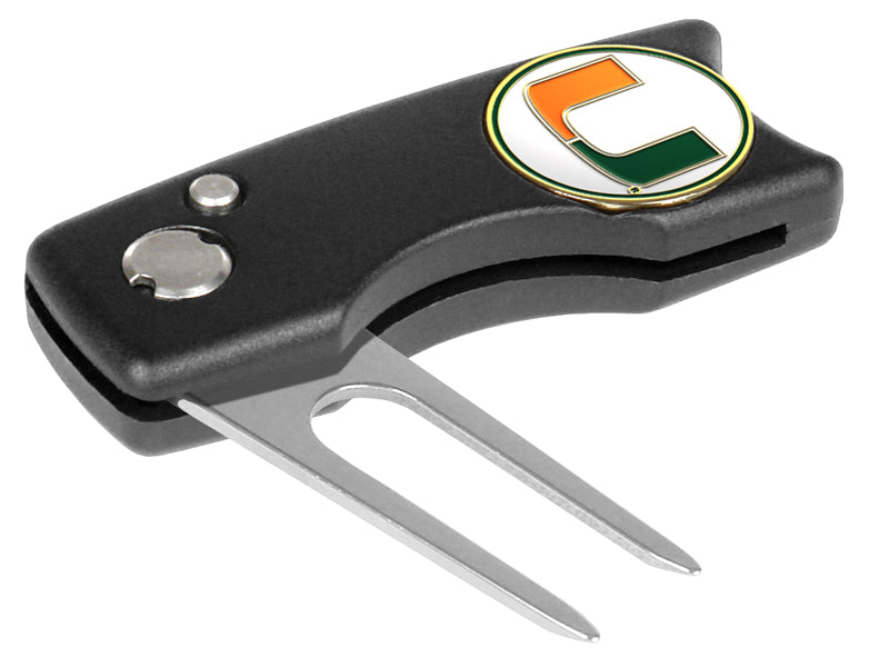 Miami Hurricanes Spring Action Divot Tool