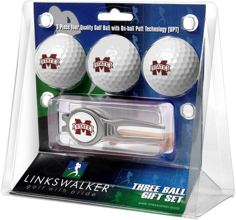 Mississippi State Bulldogs Kool Tool 3 Ball Gift Pack