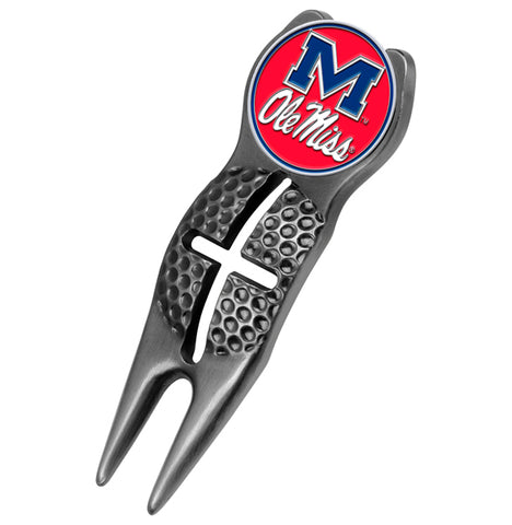 Mississippi Rebels   Ole Miss Crosshairs Divot Tool  