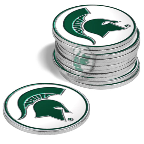 Michigan State Spartans 12 Pack Ball Markers