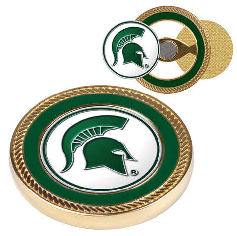 Michigan State Spartans Challenge Coin / 2 Ball Markers