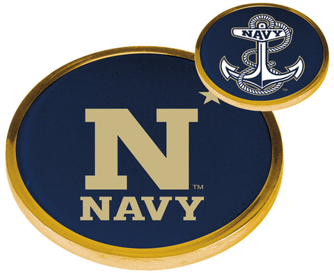 Naval Academy Midshipmen Flip Coin
