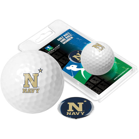 Naval Academy Midshipmen Golf Ball One Pack with Marker