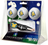 North Carolina A&T Aggies Black Crosshair Divot Tool 3 Ball Gift Pack  -  Black 