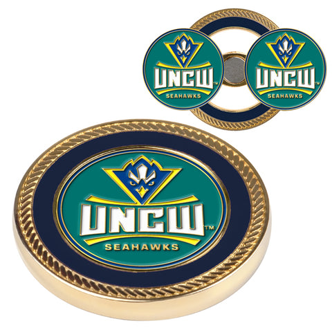 North Carolina Wilmington Seahawks Challenge Coin / 2 Ball Markers
