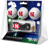 Nebraska Cornhuskers Spring Action Divot Tool 3 Ball Gift Pack