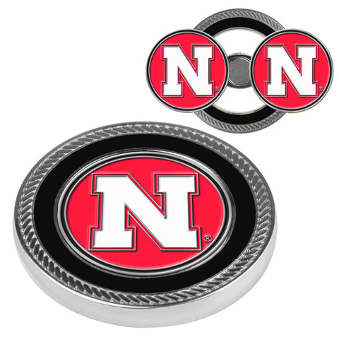 Nebraska Cornhuskers Challenge Coin / 2 Ball Markers