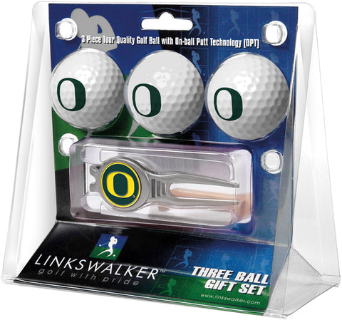 Oregon Ducks Kool Tool 3 Ball Gift Pack
