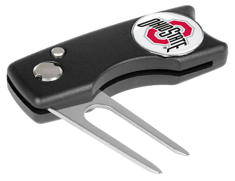 Ohio State Buckeyes Spring Action Divot Tool