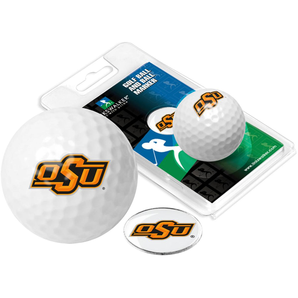 Oklahoma State Cowboys Golf Ball One Pack with Marker