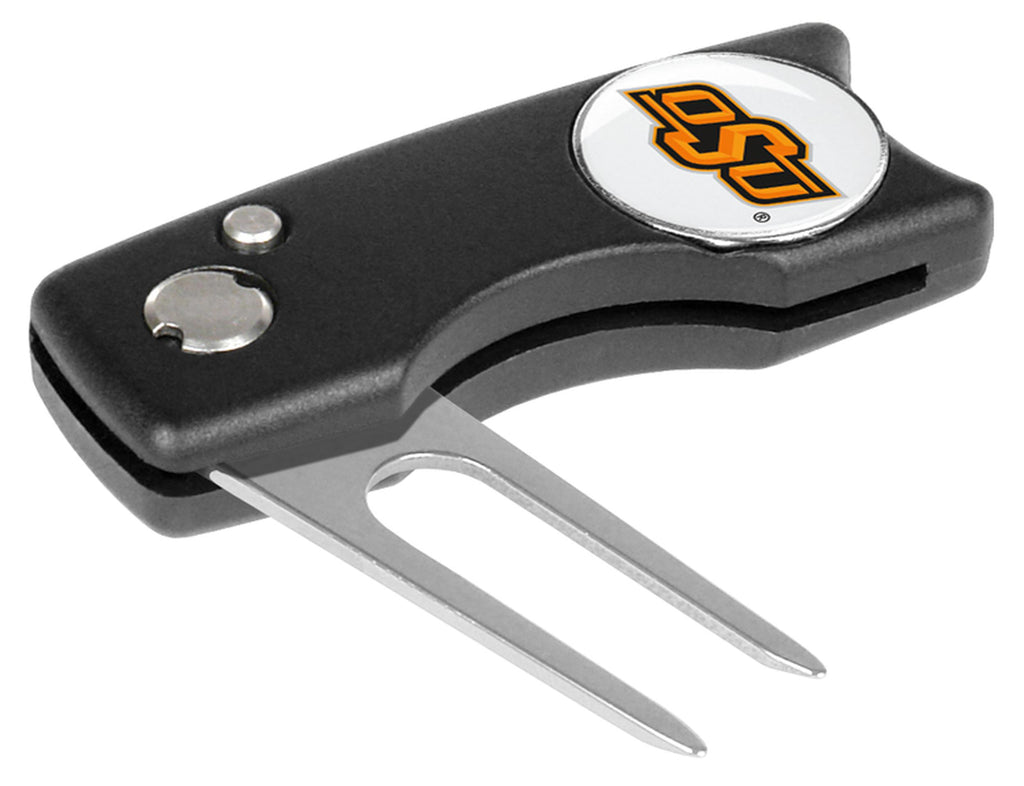 Oklahoma State Cowboys Spring Action Divot Tool