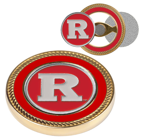 Rutgers Scarlet Knights Challenge Coin / 2 Ball Markers