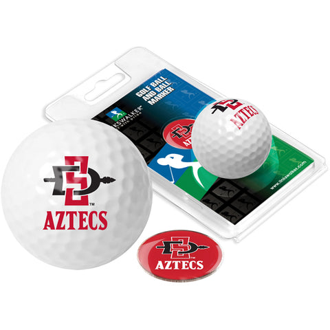 San Diego State Aztecs Golf Ball One Pack with Marker