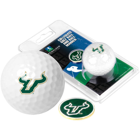 South Florida Bulls Golf Ball One Pack with Marker