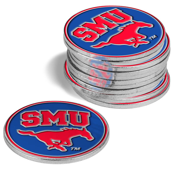 Southern Methodist University Mustangs 12 Pack Ball Markers