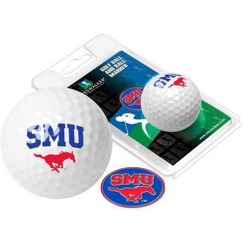 Southern Methodist University Mustangs Golf Ball One Pack with Marker