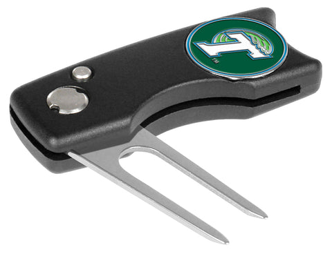 Tulane University Green Wave Spring Action Divot Tool
