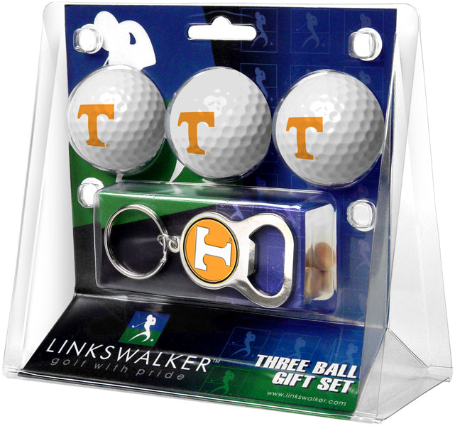 Tennessee Volunteers 3 Ball Gift Pack with Key Chain Bottle -  Opener