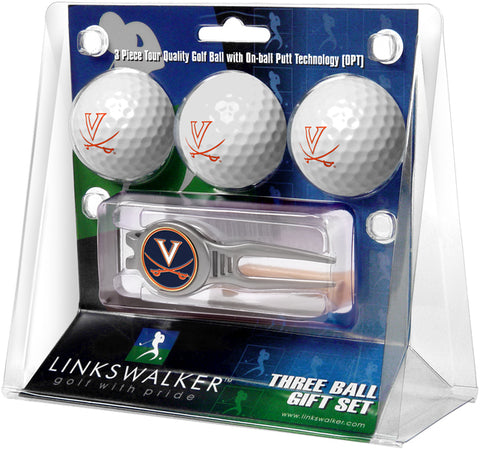 Virginia Cavaliers Kool Tool 3 Ball Gift Pack
