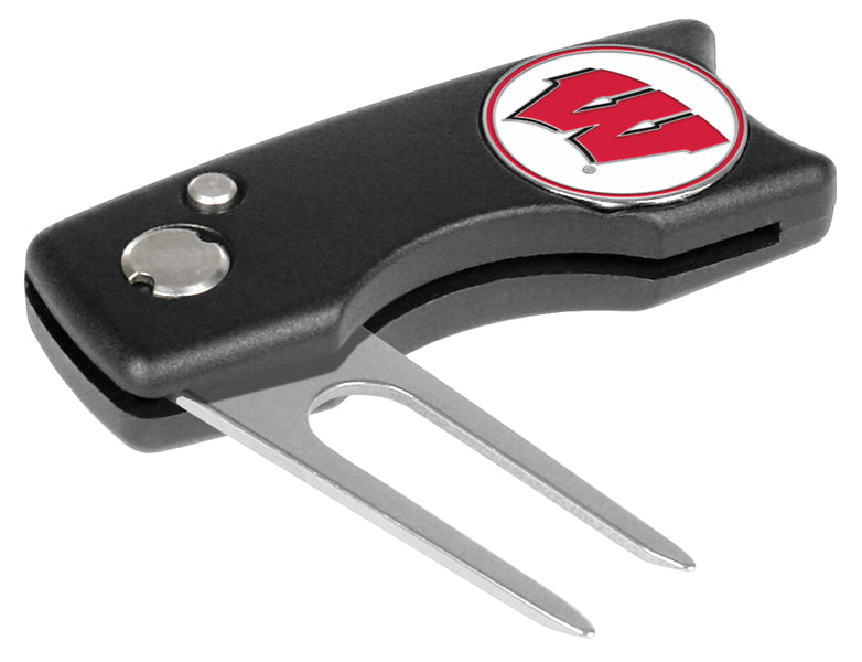 Wisconsin Badgers Spring Action Divot Tool