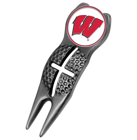 Wisconsin Badgers Crosshairs Divot Tool  