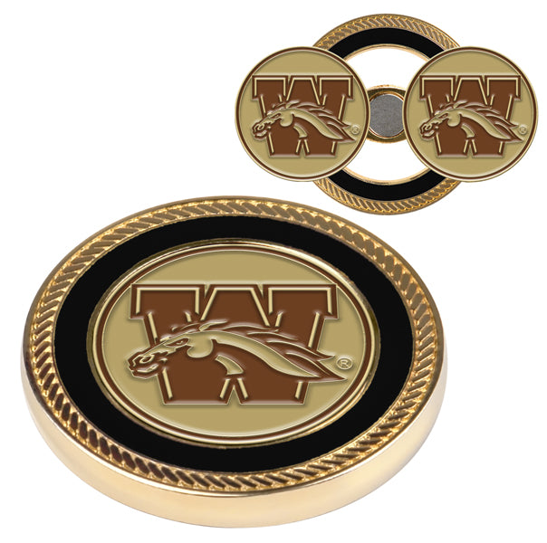 Western Michigan Broncos Challenge Coin / 2 Ball Markers