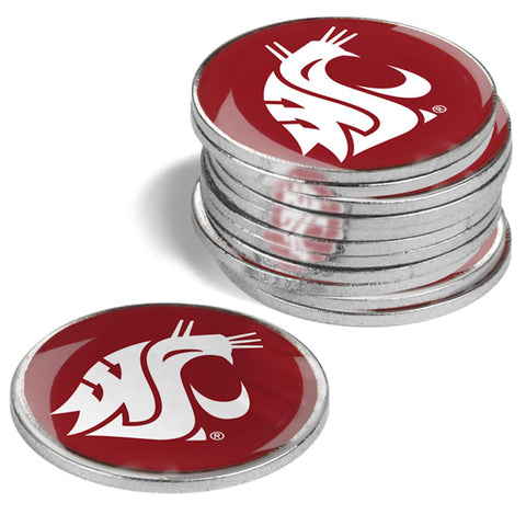 Washington State Cougars 12 Pack Ball Markers