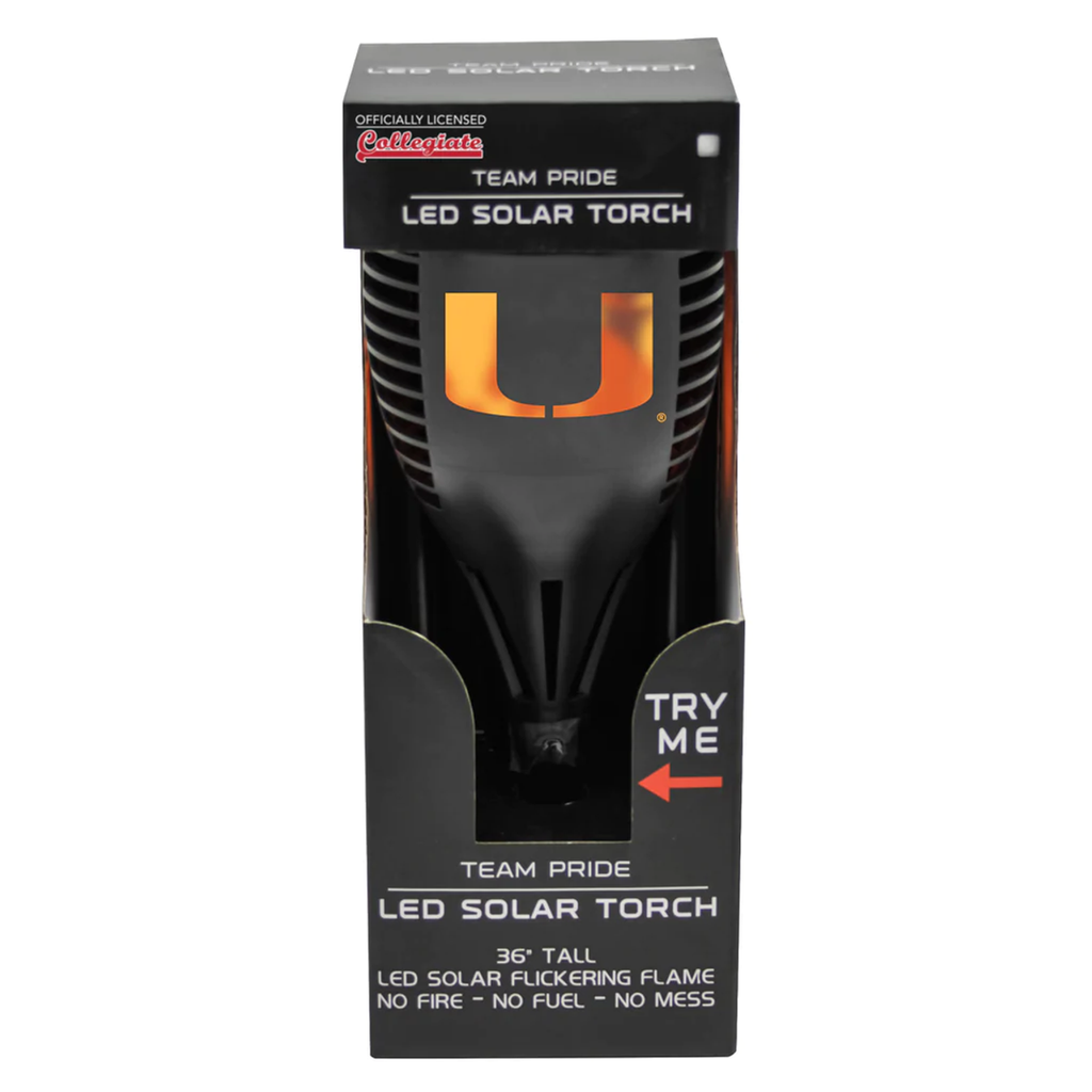 Miami Hurricanes Solar Torch LED