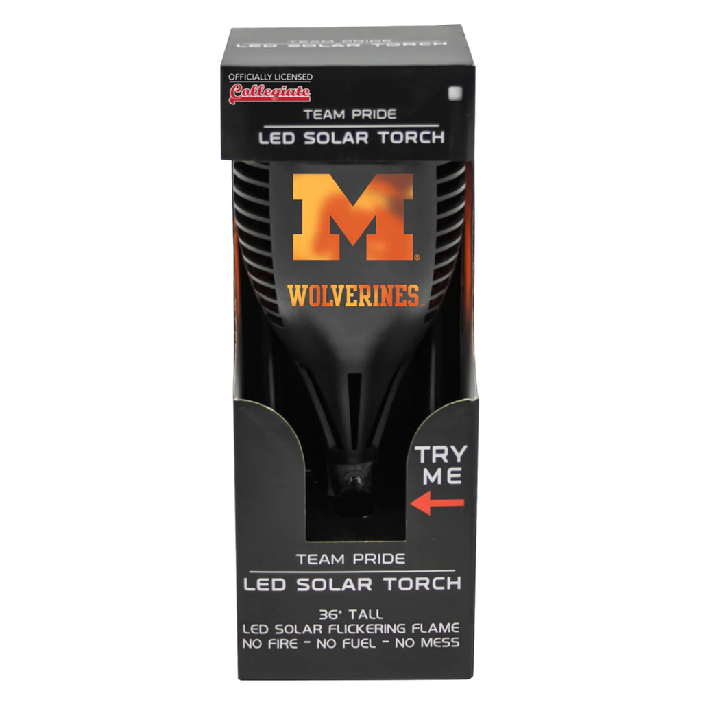 Michigan Wolverines Solar Torch LED