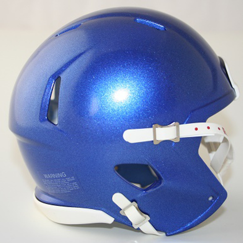 Memphis Tigers Helmet Riddell Blank Replica Mini Speed Style Blue