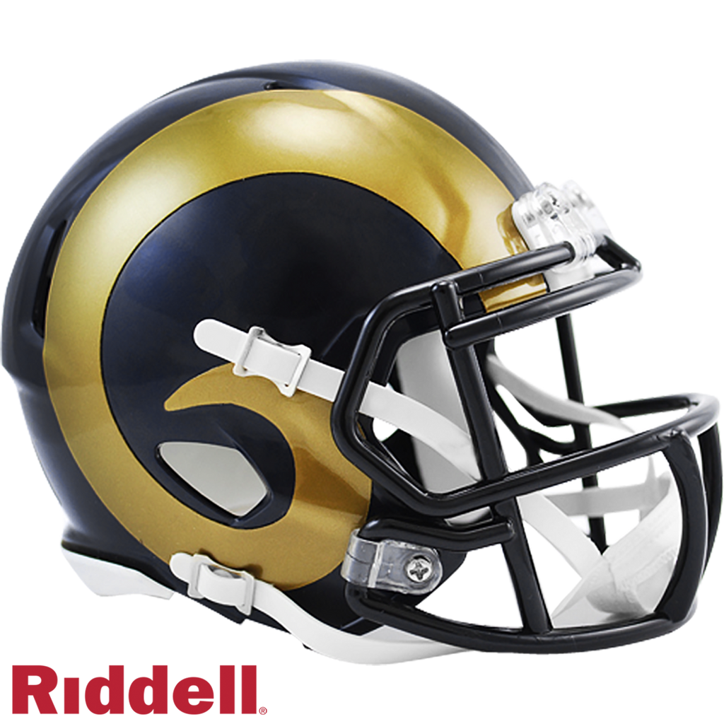 Los Angeles Rams Helmet Riddell Replica Mini Speed Style 2000 2016 T/B