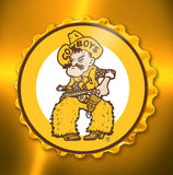 Wyoming Cowboys Bottle Cap Wall Sign