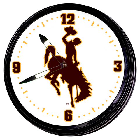 Wyoming Cowboys 19” LED Wall Clock 