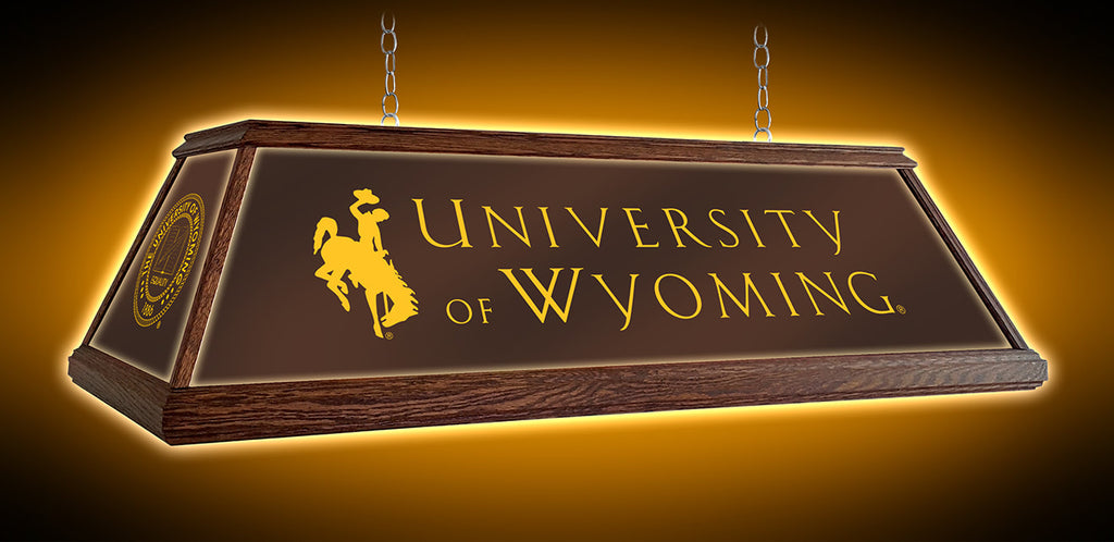 Wyoming Cowboys 49” Wood Framed Pool Table Light 