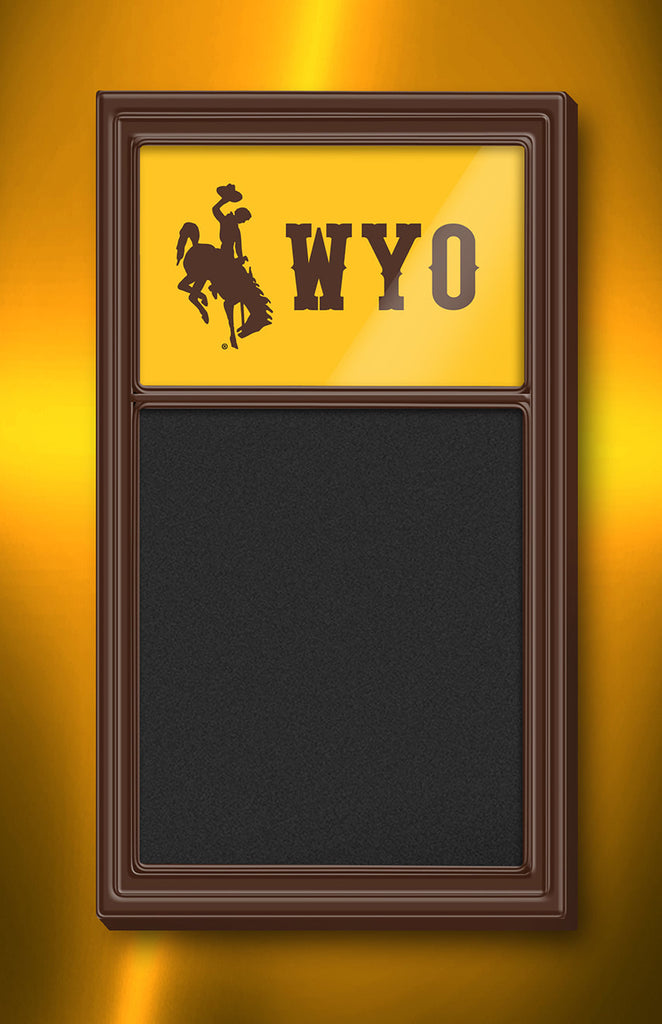 Wyoming Cowboys Chalk Blackboard Primary Logo 
