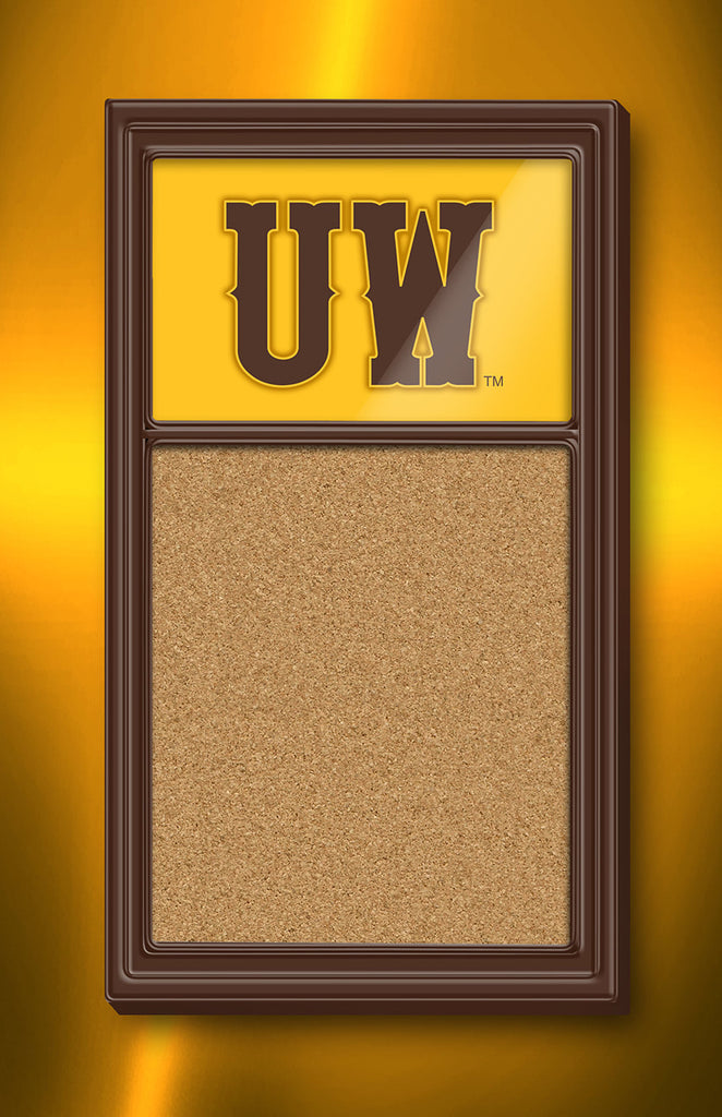 Wyoming Cowboys Cork Bulletin Board Athletic UW 