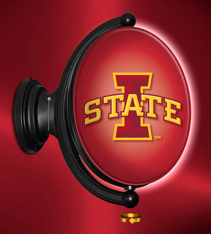 Iowa State Cyclones Rotating LED Wall Sign Primary Logo O 