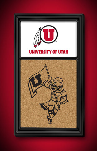 Utah Utes Cork Bulletin Board Large 